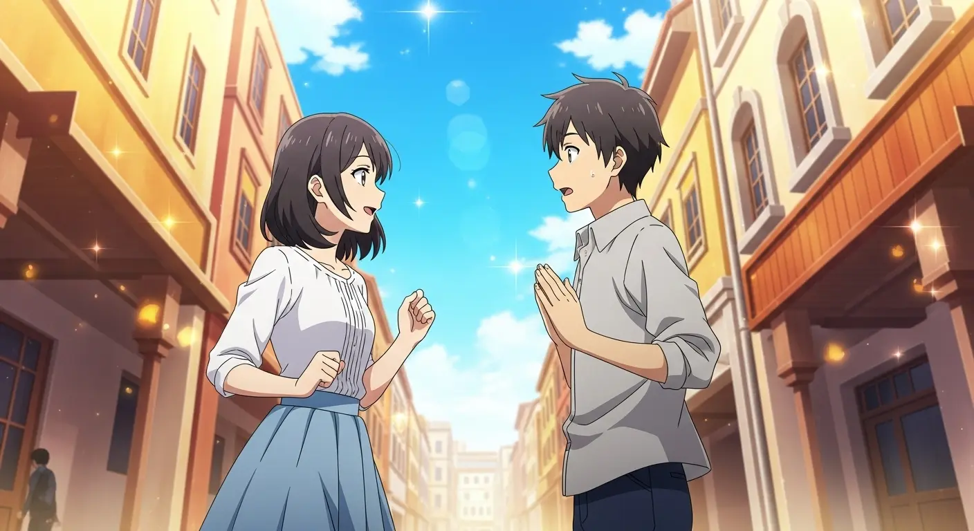 告白をしようとする女性