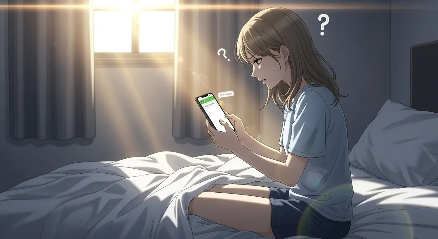 LINEでの会話に悩む奥手女子