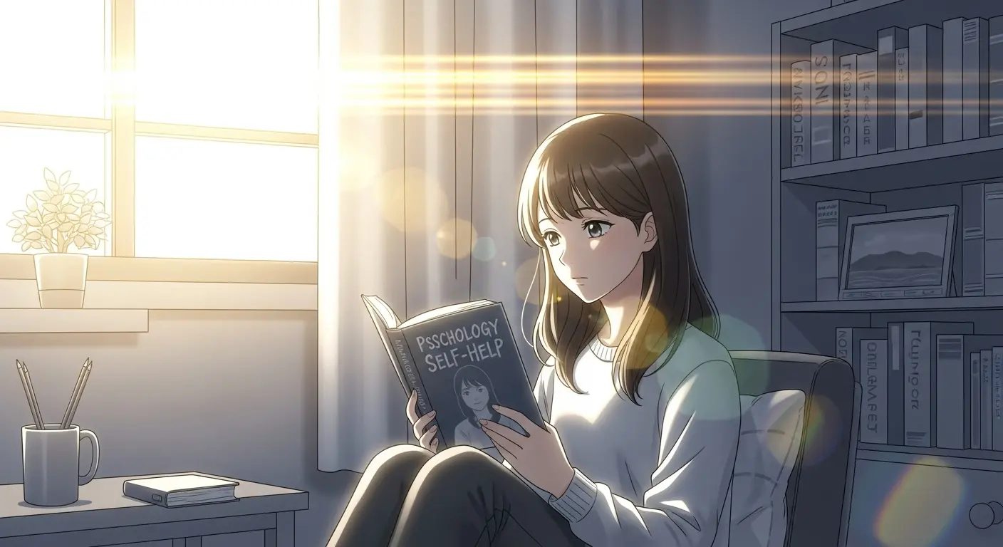 恋愛本を読んで勉強する奥手女子