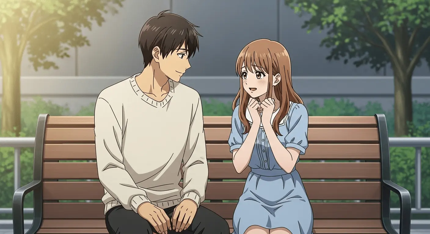 奥手女子と向き合う男性