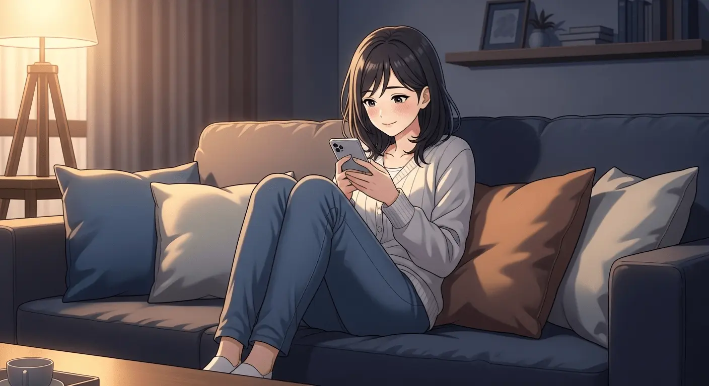 好きな人へのLINEを慎重に考える奥手女子