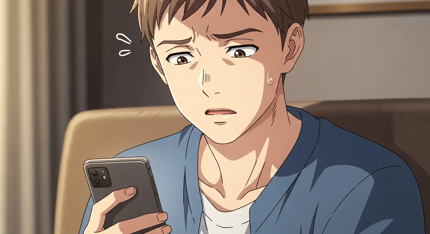 プライベートな誘いに困惑する男性