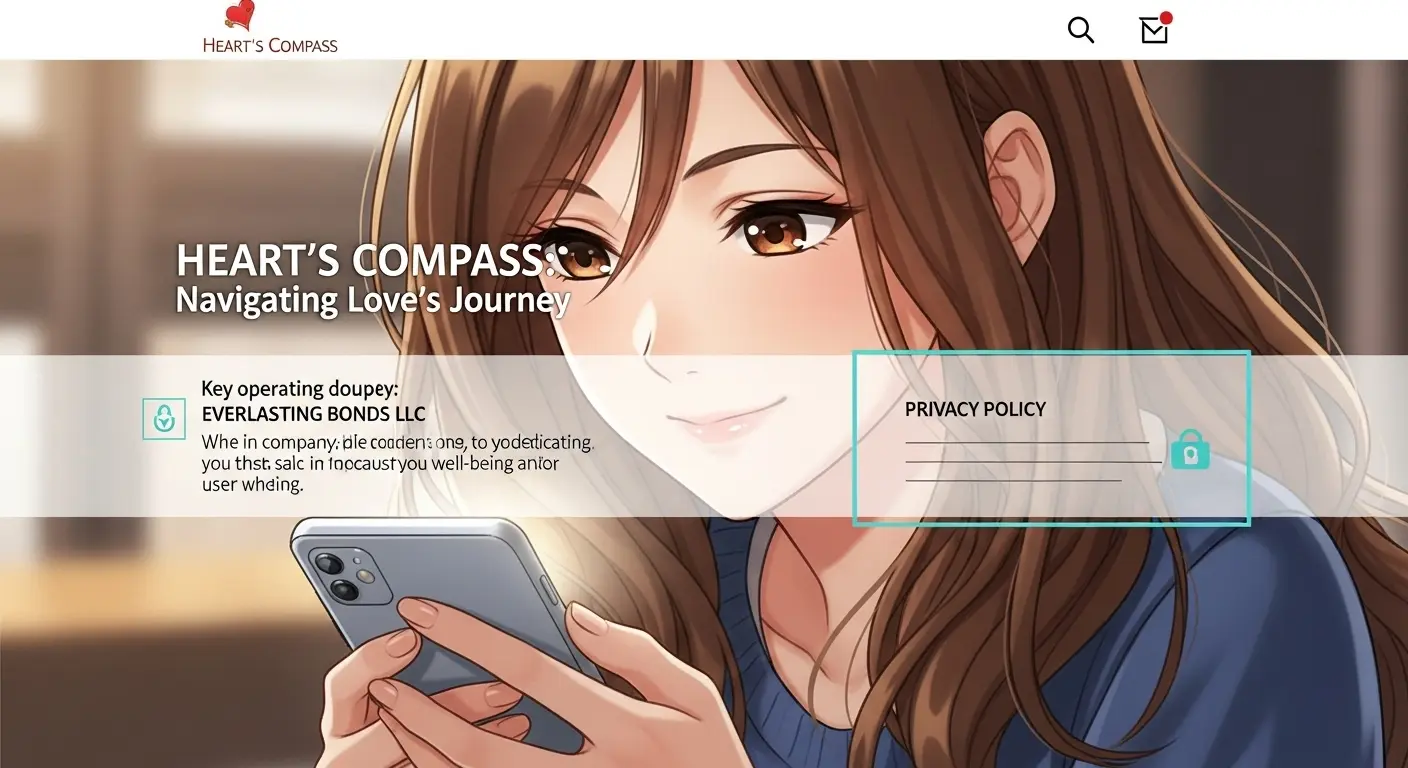 信頼できる恋愛相談サイトを見つけて安心している女性のイラスト