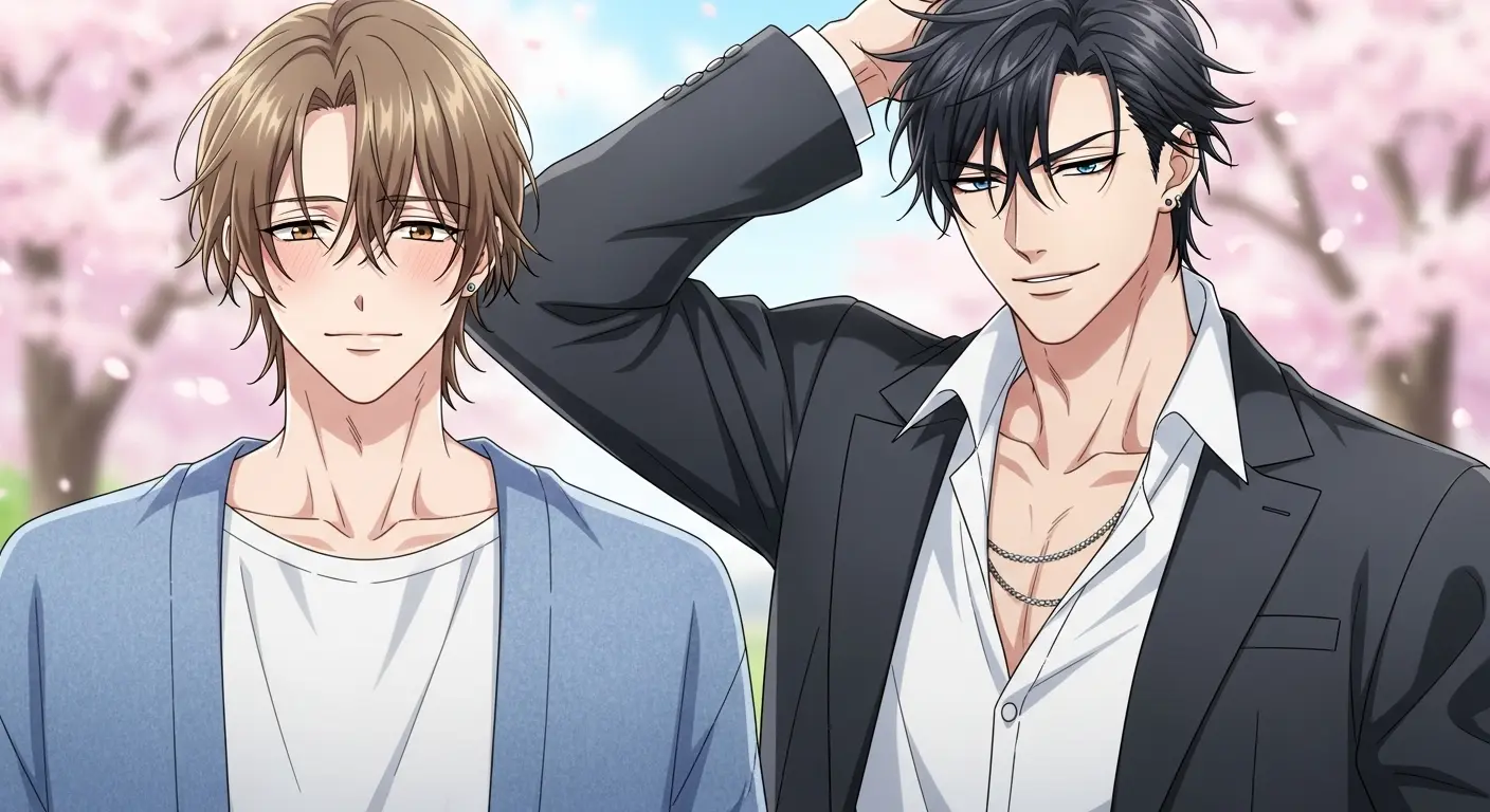 ロールキャベツ男子とアスパラベーコン男子を比較するイラスト