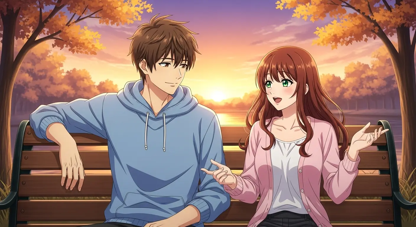 穏やかに女性の話を聞くロールキャベツ男子のイラスト