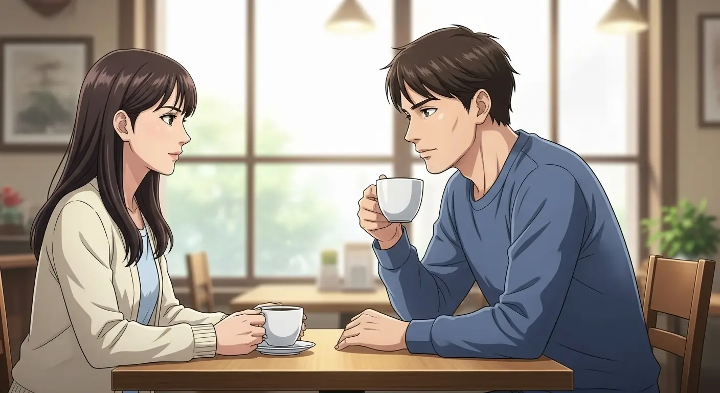 真剣に話す男女